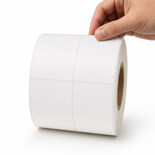 2x2 White Direct Thermal Labels - 1000/Roll for Desktop Printers — image 1