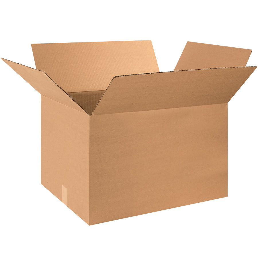 Proven ECT-32 single-wall corrugated construction delivers reliable stacking strength and burst resistance for high-volume fulfillment operations. This 30x20x18 kraft box bundle of 15 ships flat to maximize warehouse storage and minimize freight spend. The industry-standard choice for warehouse managers prioritizing durability and efficiency.