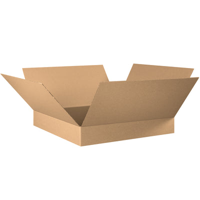 These 30x30x6 corrugated cartons feature ECT-32 kraft construction and ship flat to maximize warehouse storage efficiency. Ideal for apparel, books, picture frames, and artwork requiring shallow-depth packaging. Bundle of 15 flat boxes reduces per-unit cost and freight overhead.
