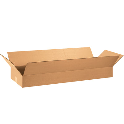 Ship shallow products efficiently with these 36x12x6 ECT-32 kraft corrugated boxes. Ideal depth minimizes void fill and maximizes pallet stacking for apparel, books, artwork, and framed items. Sold flat in bundles of 20 to reduce storage footprint and freight costs.