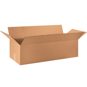Heavy-duty 36x14x10 corrugated shipping boxes built with ECT-32 kraft material for maximum stacking strength and damage protection. This bundle of 15 boxes delivers consistent performance for warehouse operations and freight efficiency. Recyclable kraft construction reduces environmental impact while meeting industrial shipping demands.