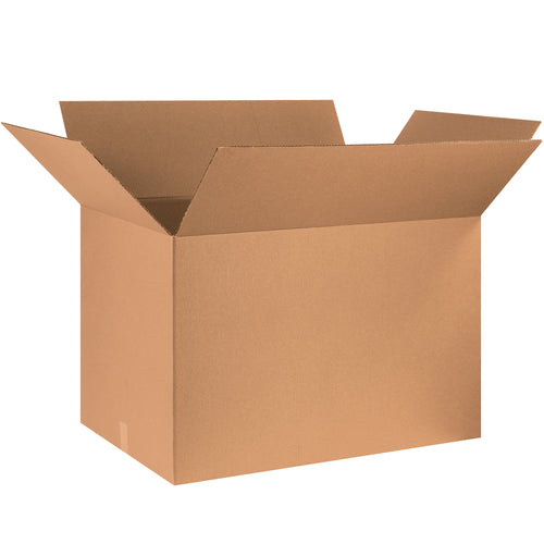 Heavy-duty 36x24x24 corrugated shipping boxes built from ECT-32 kraft material for reliable protection and optimal stacking performance. Each bundle includes 5 boxes, reducing per-unit costs for warehouse managers and fulfillment operations. Recyclable construction supports sustainable logistics without sacrificing strength.