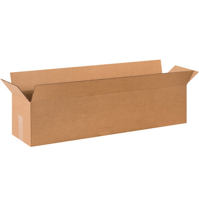 Ship long, narrow items efficiently with these 36x8x8 corrugated boxes featuring wide side openings for fast packing. ECT-32 kraft construction provides reliable protection while minimizing dimensional weight charges. Sold flat in bundles of 25 for space-saving storage and fast deployment.
