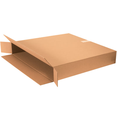 Ship flat-panel TVs with confidence using our ECT-48 double-wall corrugated TV boxes. These 38x8x26" kraft cartons feature full-overlap flaps and fragile markings on two sides for maximum protection during transit. Bundle of 5 boxes delivers volume savings and reliable side-loading performance.