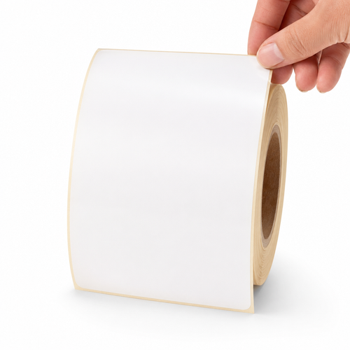 3x5 Made in USA Labels High Gloss Paper 500/Roll — image 1