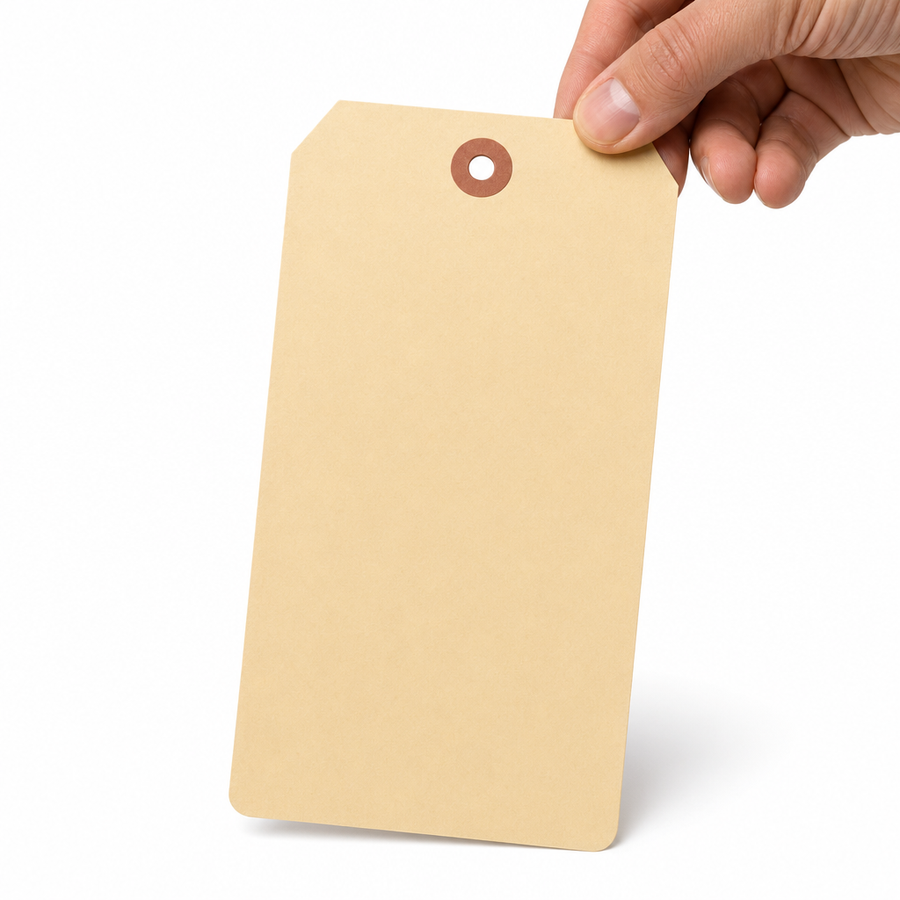 4.75 x 2.38" Manila Shipping Tags 13 Pt - 250 Pack — image 1