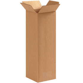 Ship tall items efficiently with our 4x4x12 corrugated boxes in ECT-32 kraft construction. End-loading design simplifies packing and sealing. Sold as a 25-pack bundle and shipped flat to maximize your storage and freight efficiency–ideal for trophies, shelving, fishing rods, and more.