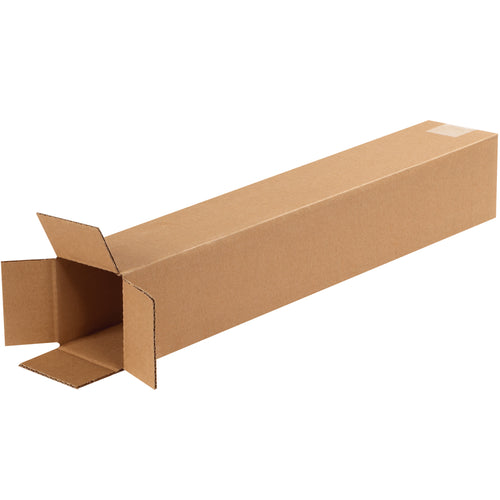 Heavy-duty ECT-32 kraft corrugated boxes sized 4x4x24
