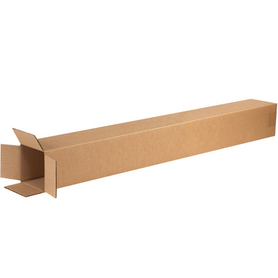 Ship tall items safely with our 4x4x40 ECT-32 kraft corrugated boxes–ideal for trophies, shelving, rods, and vertical freight. Heavy-duty single-wall construction rated for stacking. Sold flat in bundles of 25 for maximum storage efficiency and cost savings.