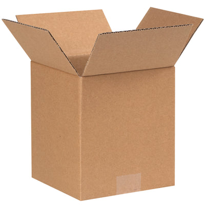 Dependable ECT-32 single wall corrugated boxes sized 4"  4"  5" for efficient small-to-medium item shipping. Kraft construction delivers standard strength performance at volume pricing. Sold in bundles of 25–ideal for fulfillment centers managing consistent SKU volumes.