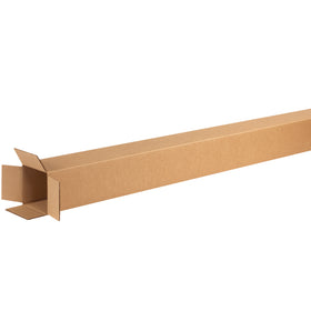 Ship tall items efficiently with 4x4x60 ECT-32 kraft corrugated boxes. End-load design speeds packing; strong single-wall construction handles stacking. Sold in bundles of 25 flat for maximum freight efficiency.