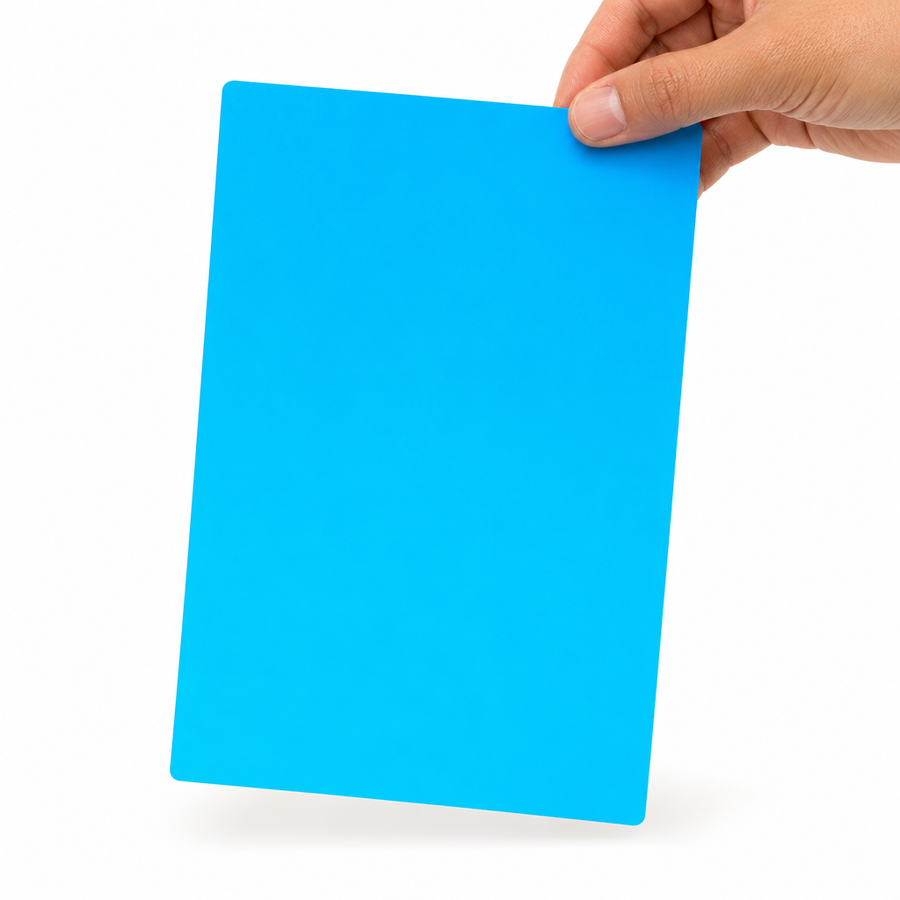 4x6 Fluorescent Blue Laser Labels - Permanent Adhesive Rectangle 1000/Box — image 1