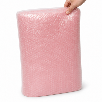 5/16" Anti-Static Bubble Roll 24" x 100' - Pink Dispenser Pack — image 1