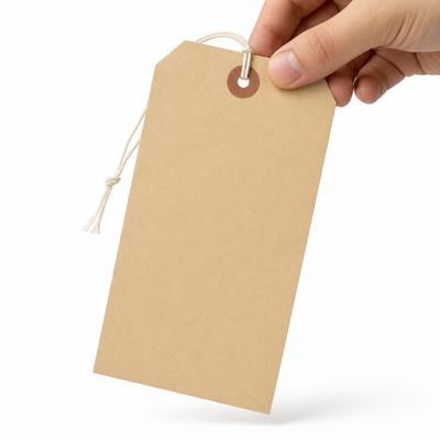 6.25x3.13" 13pt Manila Shipping Tags Pre-Strung 100pk — image 1