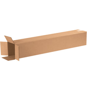 Ship tall items efficiently with our 6x6x36 corrugated boxes in ECT-32 kraft single wall construction. These end-loading tall cardboard boxes are ideal for fishing rods, trophies, and shelving units. Sold flat in convenient bundles of 25 to maximize warehouse storage and reduce freight costs.