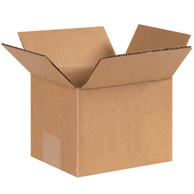 Dependable ECT-32 kraft corrugated boxes sized 7"  6"  5" for mid-range product shipping and storage. Sold in bundles of 25 for efficient warehouse stocking. Built for standard-strength applications with proven stacking performance and recyclable materials.