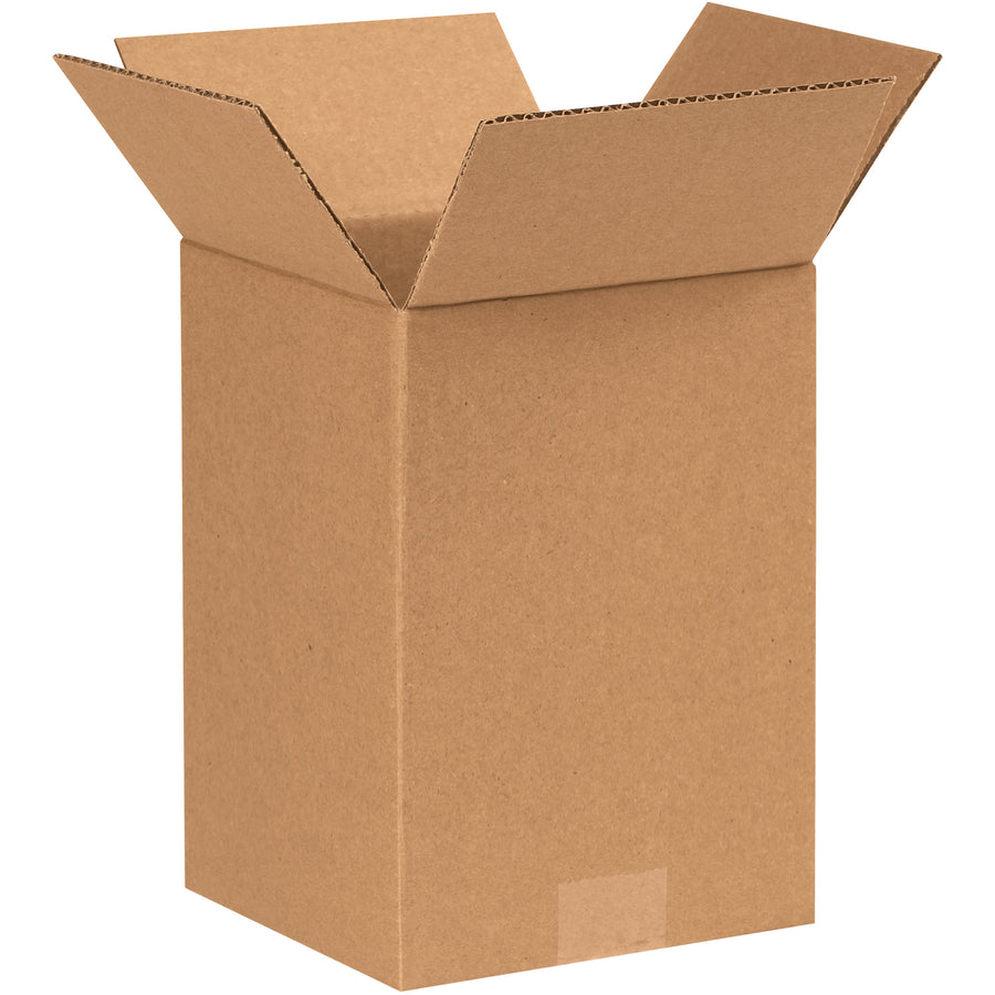 ECT-32 single wall kraft corrugated boxes sized 7x7x9 ship and store completely flat‚cutting freight costs and warehouse space by up to 40%. These industry-standard cardboard boxes deliver reliable stacking performance with proven durability for small parcel shipping, e-commerce fulfillment, and storage. Bundle of 25 boxes per unit.