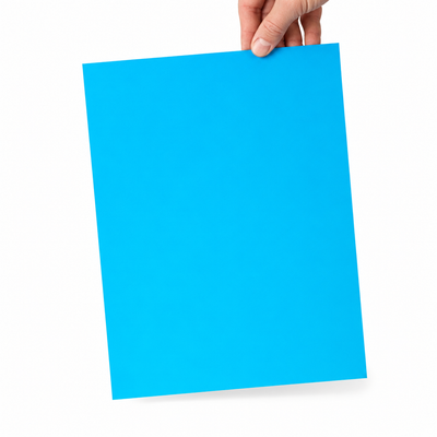 8.5x11" Fluorescent Blue Laser Labels - Permanent Adhesive, 100/Pack — image 1