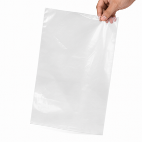 8 x 13" 2 Mil Clear Flat Poly Bags - 1000 Case — image 1