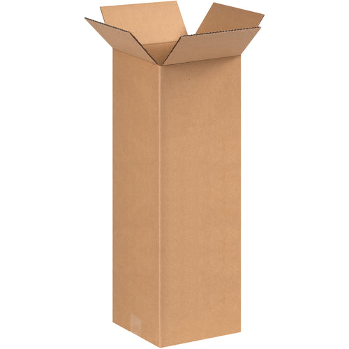 ECT-32 kraft corrugated boxes in 8x8x20 dimensions‚built for tall items like fishing rods, trophies, and shelving. End-loading design speeds packing and sealing. Sold in bundles of 25, shipped flat to maximize warehouse efficiency.