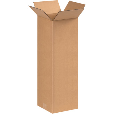 ECT-32 kraft corrugated boxes in 8" × 8" × 24" dimensions–purpose-built for shipping tall items like trophies, shelving, and fishing rods. Strong single-wall construction with end-loading design for fast, efficient packing. Sold and shipped flat in bundles of 25 to maximize your storage and freight efficiency.