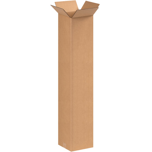 Ship tall items efficiently with ECT-32 kraft corrugated boxes designed for end-loading. Each bundle contains 20 boxes measuring 8