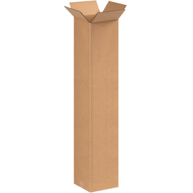 Ship tall items with confidence using our 8x8x42 corrugated boxes in ECT-32 kraft single-wall construction. End-loading design speeds packing and sealing. Sold as bundle of 20–ideal for warehouses and fulfillment centers shipping trophies, shelving, rods, and poles.