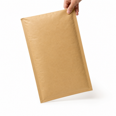 9.5x14.5" #4 All Paper Bubble Mailer - Recyclable Kraft Cushioning — image 1