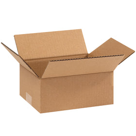 Compact 9x7x3" corrugated shipping boxes made from durable ECT-32 kraft material. Perfect for apparel, books, picture frames, and lightweight products. Shipped flat in 25-box bundles to maximize your warehouse efficiency and reduce freight costs.