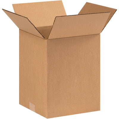ECT-32 single-wall kraft corrugated boxes sized 9"  9"  11" for mid-weight product shipping and storage. Each 25-pack bundle offers consistent crush strength and stackability for warehouse operations. Recyclable kraft material reduces environmental impact while maintaining performance standards.