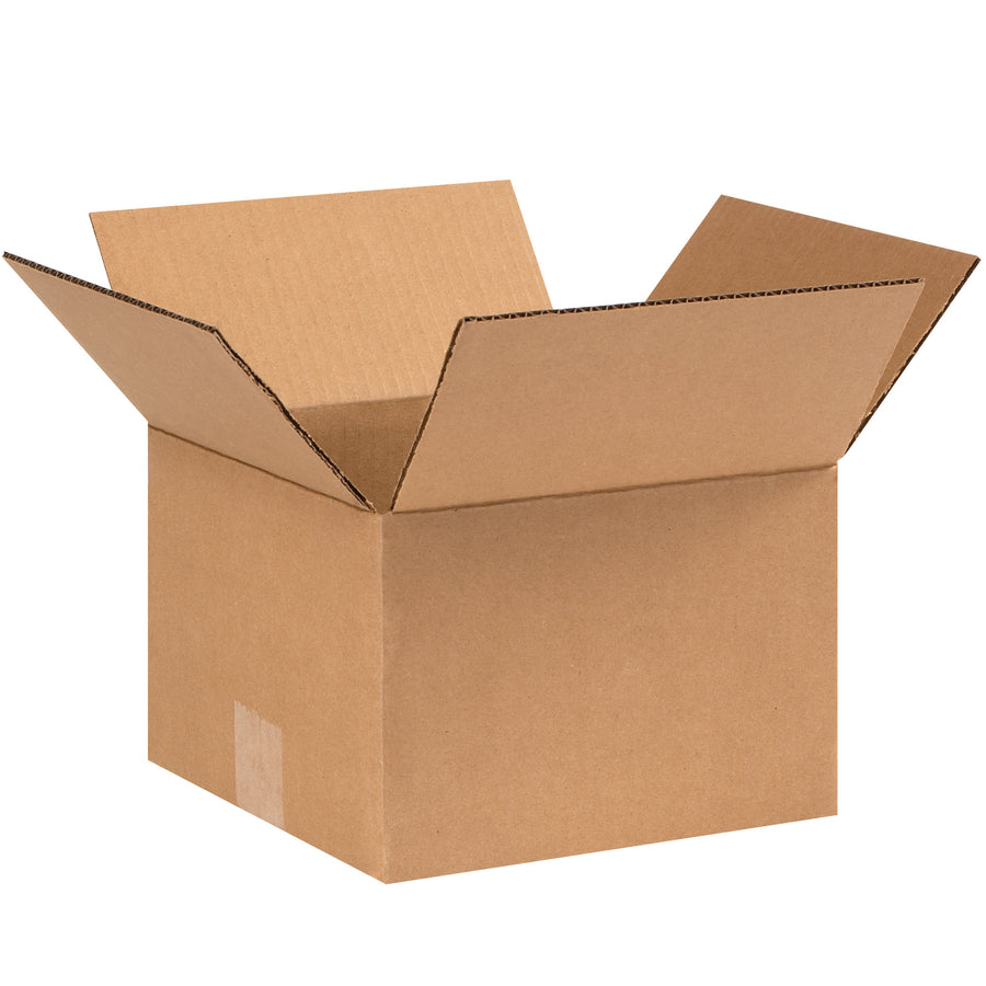 Industrial-grade 9x9x6" corrugated boxes with ECT-32 single-wall construction deliver reliable stacking performance and crush resistance for high-volume shipping operations. Sold in bundles of 25 kraft cartons, these brown cardboard shipping boxes optimize freight efficiency while keeping per-unit costs low. 100% recyclable kraft material supports sustainable packaging practices.