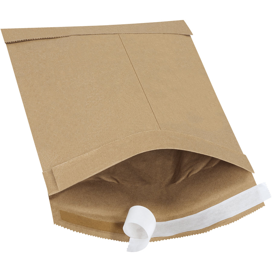 Protect your products in transit with these 6 x 10" kraft self-seal padded mailers featuring natural rubber adhesive that seals securely without additional tape. The expanding fiber padding absorbs shock and provides puncture resistance for damage-free delivery. Case of 250 mailers‚ready to ship professionally out of the box.