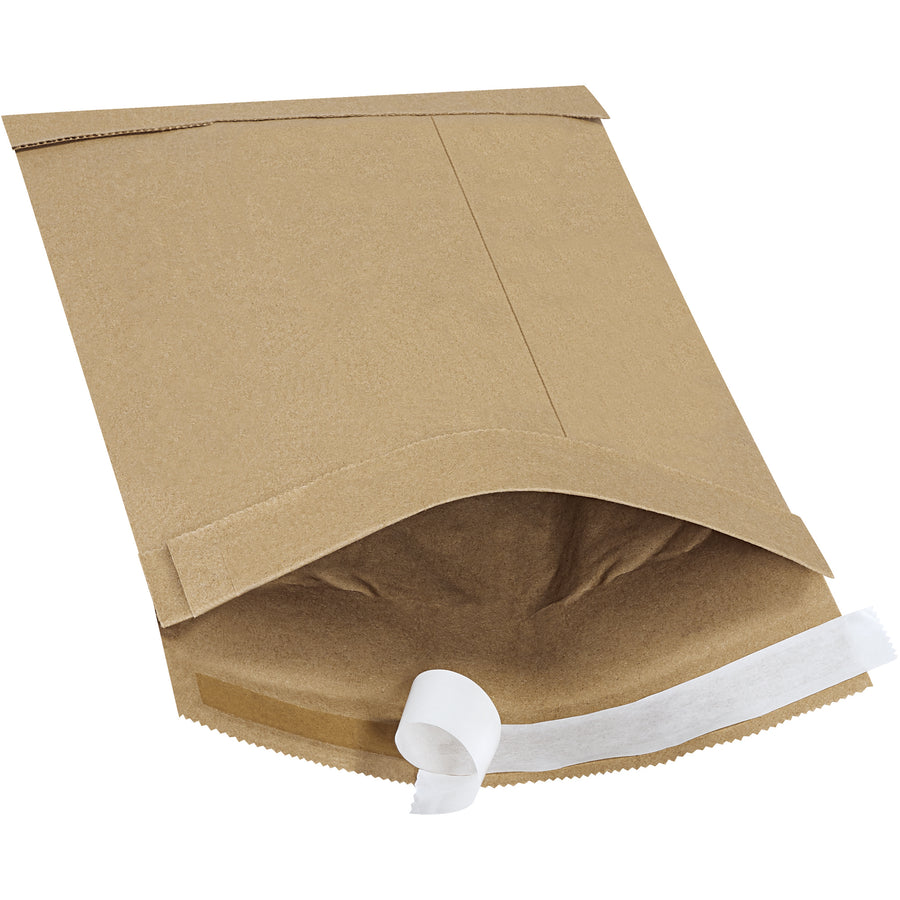 Ship with confidence using our 7.25x12" kraft self-seal padded mailers‚the go-to choice for e-commerce brands. Puncture-resistant fiber padding absorbs shock without additional cushioning, while our natural rubber adhesive closure keeps contents secure. Case of 100.