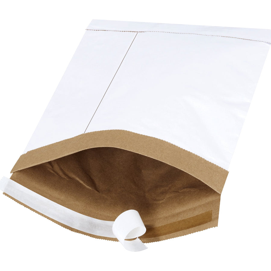7.25x12 #1 White Self-Seal Padded Mailers 100/Case B804WSS - alias listing