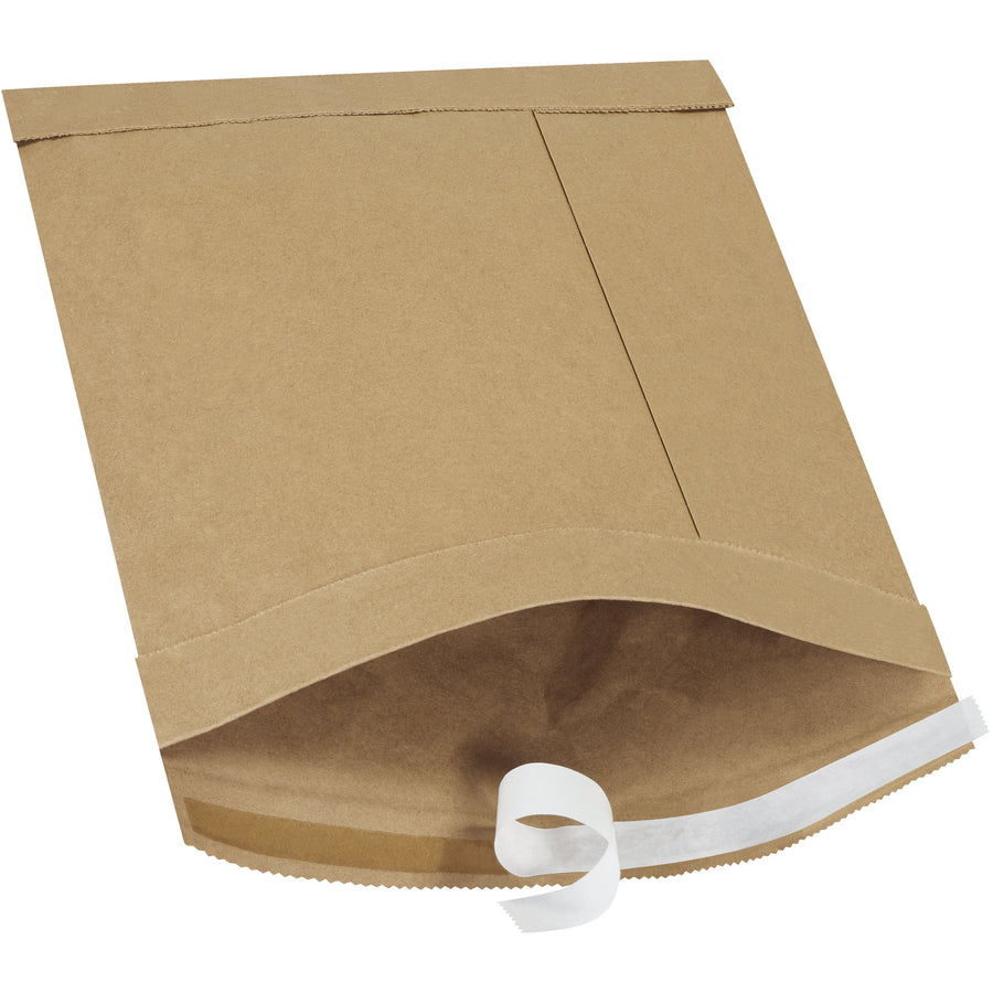 Professional kraft padded mailers (12" x 8.5") with self-sealing rubber adhesive and shock-absorbing fiber padding. Puncture and moisture resistant‚no additional cushioning required. Sold by the case of 100 units for e-commerce brands who demand reliability.