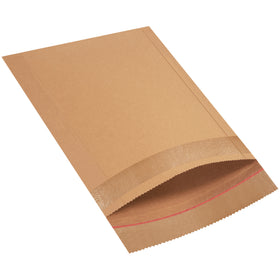 Professional-grade 15x12.5 kraft rigid mailers designed for e-commerce brands shipping valuable products. Laminated fiberboard construction eliminates bending and creasing without additional stiffeners. High-strength self-seal flap with tear strip for fast, secure sealing in cases of 100.