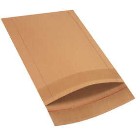 Professional-grade Jiffy Rigi Bag® mailers with laminated kraft fiberboard construction that eliminates the need for additional stiffeners. High-strength self-seal flap ensures contents stay secure while resisting bending, folding, and creasing. Order by the case–75 units ready to ship.