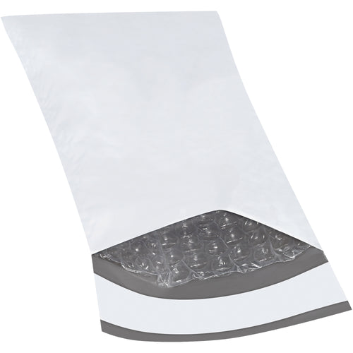 Ship fragile items with confidence using these 8x4 self-seal bubble mailers. Each case contains 500 white polyethylene envelopes with 3/16