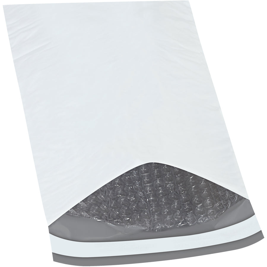 Protect fragile items with these 12 x 7.25" self-seal poly bubble mailers featuring 3/16" bubble cushioning and 2-mil polyethylene construction. Moisture, tear, and tamper resistant with convenient peel-and-seal closure. Ships fast in cases of 100‚ideal for e-commerce packers and high-volume shippers.