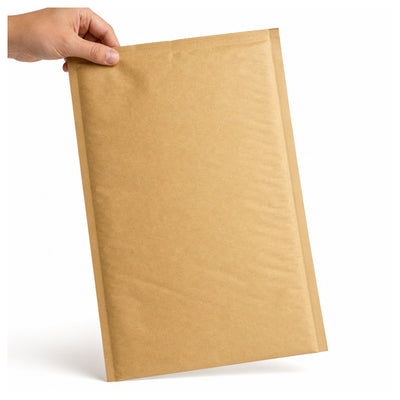 10.5x16 #5 Kraft All Paper Bubble Mailers B848SS - alias listing