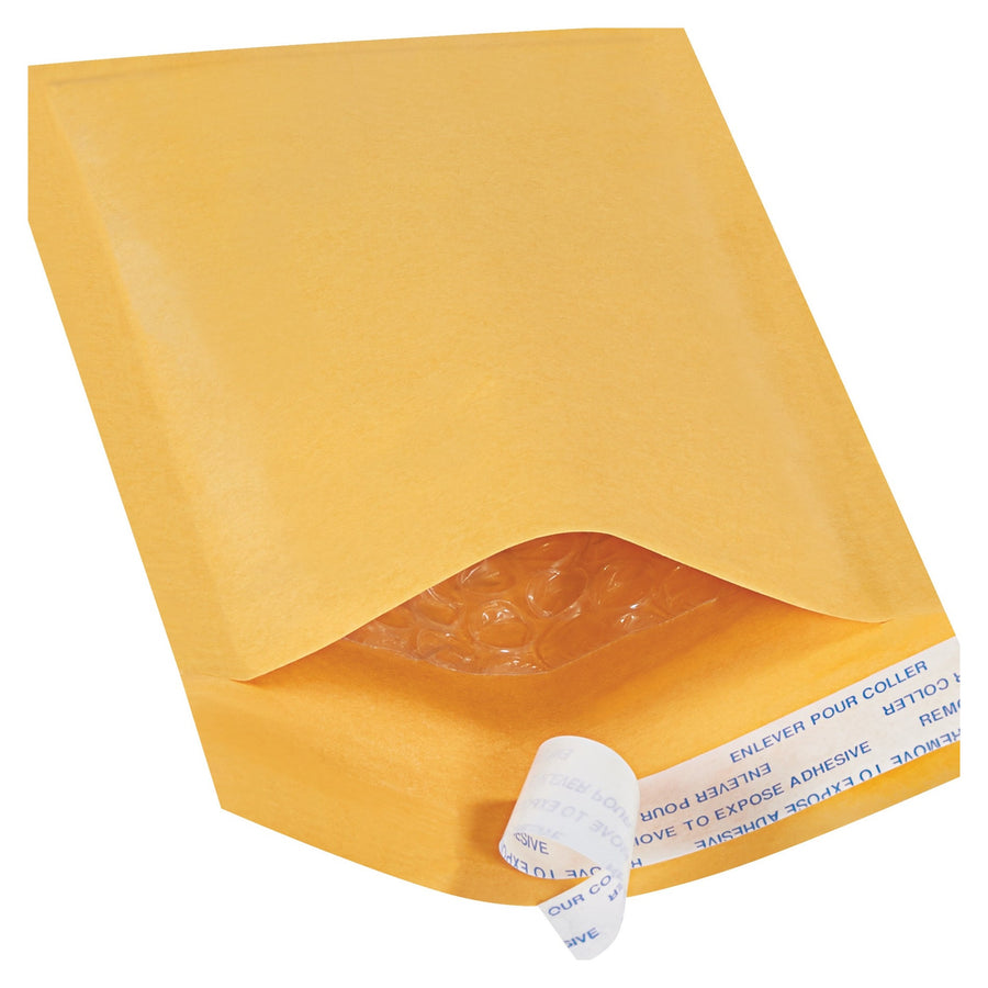 8x4 #000 Kraft Self-Seal Bubble Mailers 25-Pack B851SS25PK - alias listing