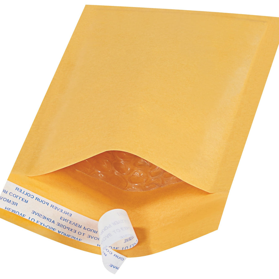 8x4 #000 Kraft Self-Seal Bubble Mailers 250/Case B851SSR - alias listing