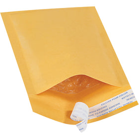 Protect small fragile items with Packrift's 8x4 kraft bubble mailers featuring a 3/16" high slip bubble lining for secure, easy insertion. Each case contains 250 self-sealing mailers with peel-and-stick closure and recycled golden kraft paper exterior–ideal for e-commerce packers shipping lightweight, delicate goods.