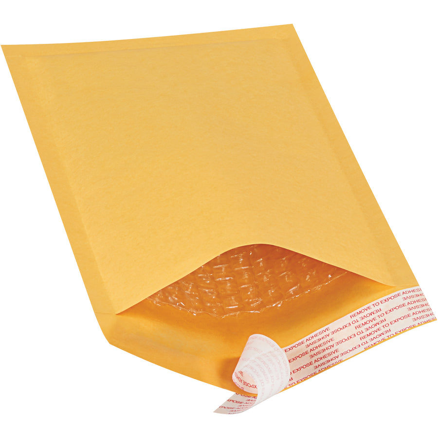 E-commerce packers and fragile goods shippers trust these 10x5 kraft self-seal bubble mailers for lightweight, cost-effective protection. Each mailer features 3/16" bubble lining for shock absorption and a tamper-evident peel-and-stick closure. Order 250-count cases to stock your shipping operation.