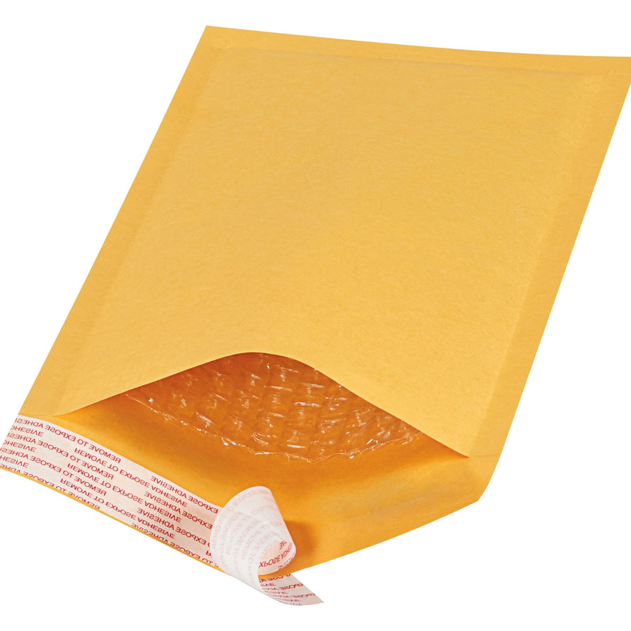 10x5 #00 Kraft Self-Seal Bubble Mailers 180/Case B852SSR - alias listing