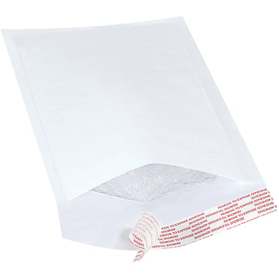 10x5" White #00 Self-Seal Bubble Mailers - Lightweight Protection, Case of 250