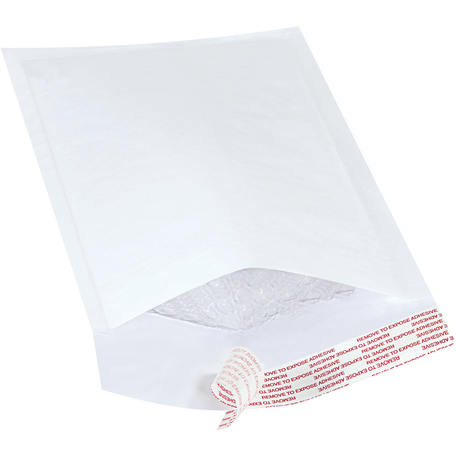 Ship fragile items with confidence using these 5x10" white self-seal bubble mailers. Each mailer features 3/16" bubble lining for reliable shock protection and a peel-and-stick closure that seals instantly and shows tampering. Perfect for e-commerce packers handling lightweight to medium products in bulk.