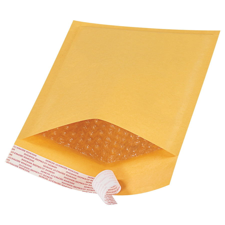 10x6 #0 Kraft Self-Seal Bubble Mailers 250/Case B853SS - alias listing