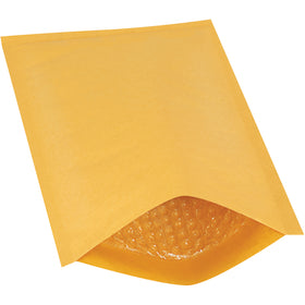 Protect fragile shipments with Packrift's 12 x 7.25" kraft heat-seal bubble mailers. Each case includes 100 mailers featuring a 3/16" high slip bubble lining that cushions products during transit. Recycled kraft paper exterior with simple heat-seal, tape, or staple closure options.