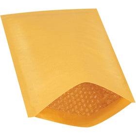 12x8.5" Kraft Heat-Seal Bubble Mailers - Lightweight Protection, 25 Pack